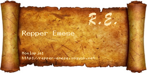 Repper Emese névjegykártya